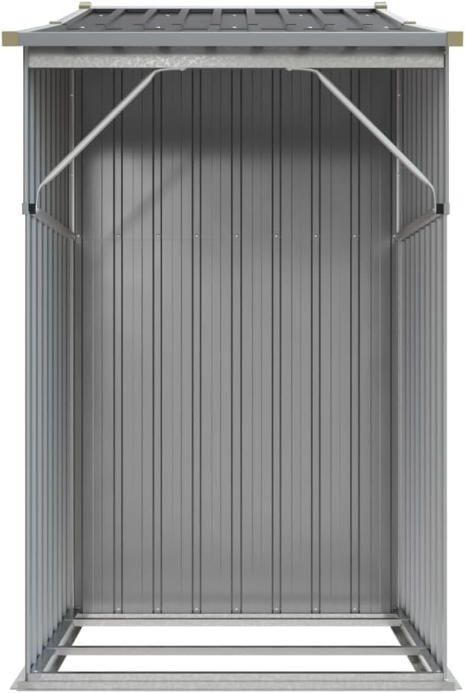 vidaXL Abri de Jardin Gris 277x93x179 cm Acier galvanisé