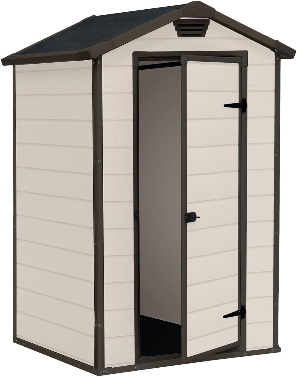 Keter - Manor 43 - abri de jardin 1,1m² - beige, résistant