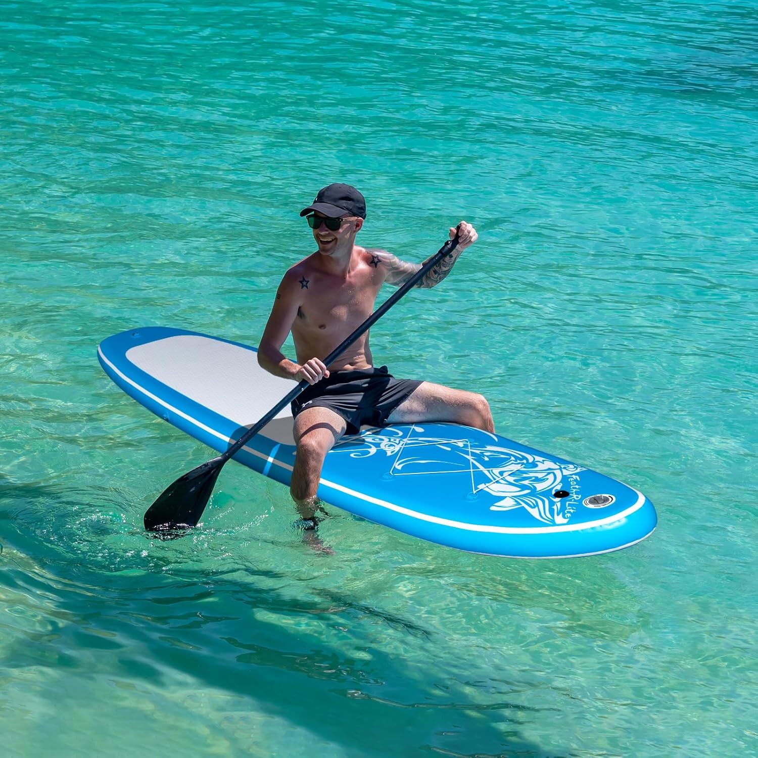 FEATH-R-LITE - Stand Up Paddle gonflable adulte - stabilité, kit complet