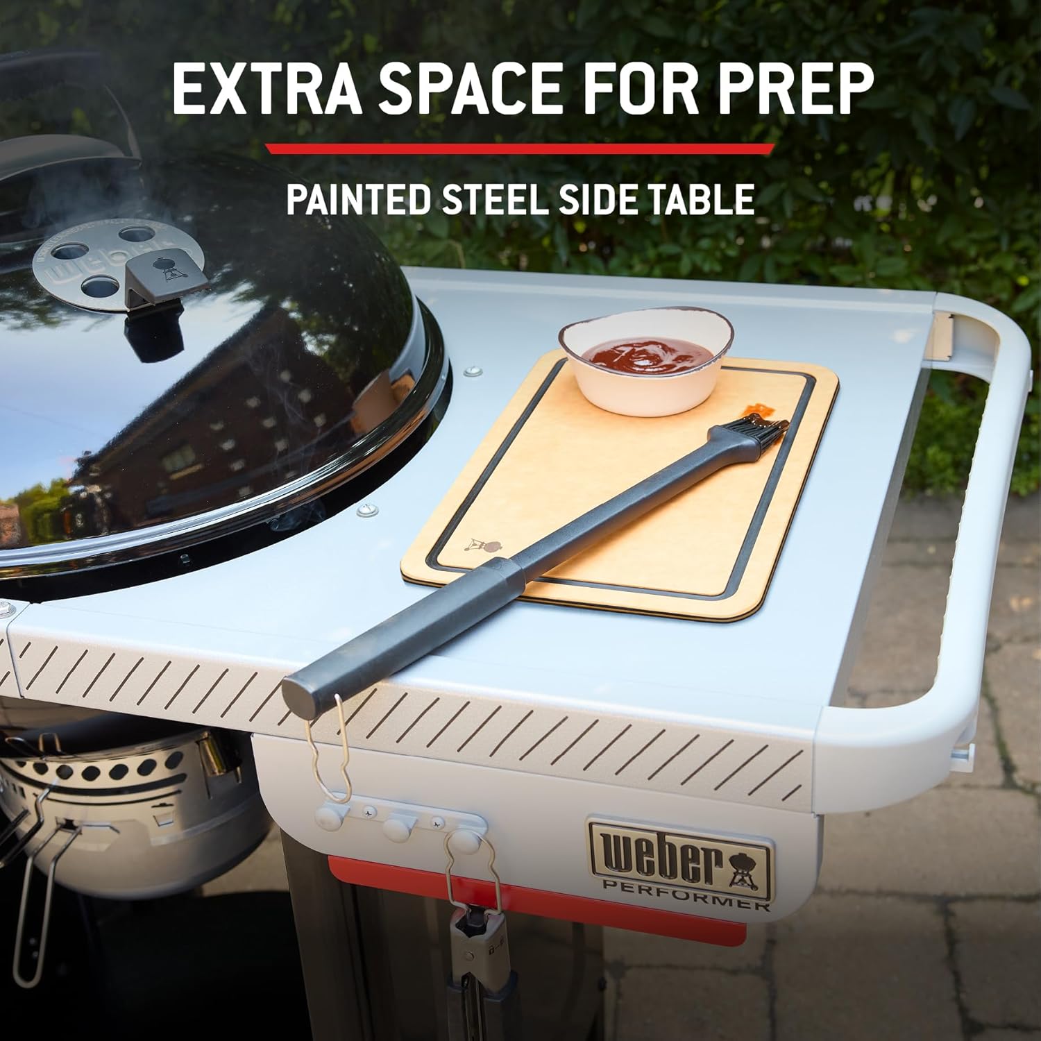 Weber - Performer série - 57 cm - barbecue charbon, couvercle acier, tablette, One-Touch, thermomètre