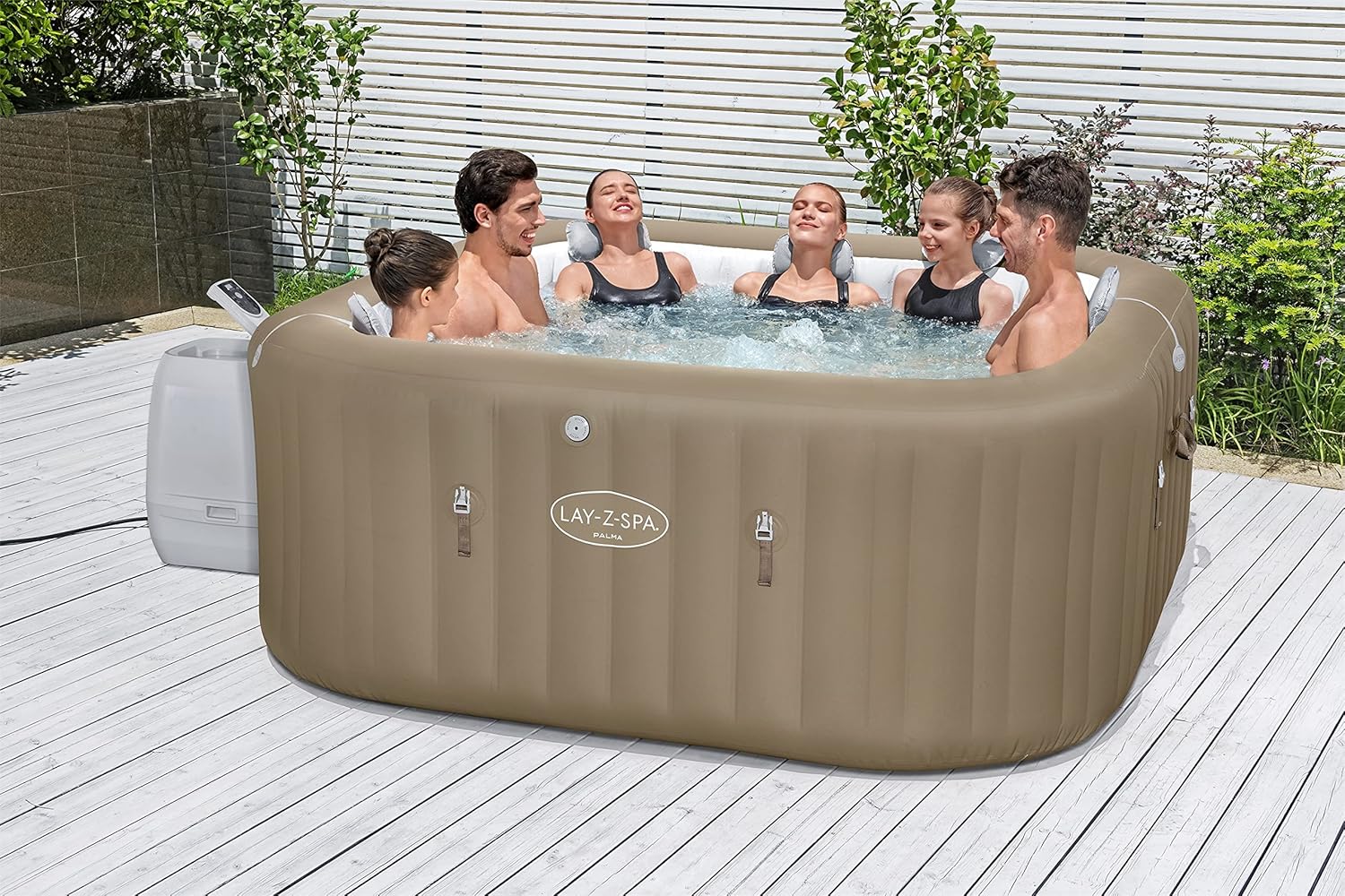 Bestway - Lay-Z-Spa Palma Hydrojet Pro - carré 5-7 places - spa gonflable