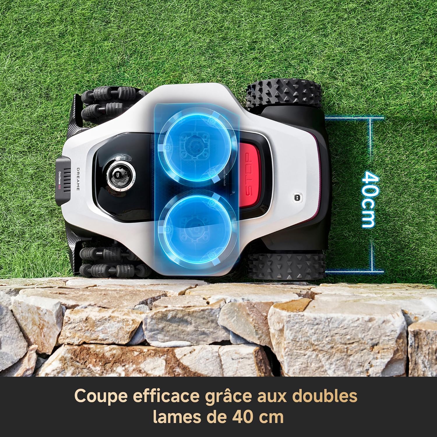 Dreame - A3 AWD Pro - 3500 m² - AWD, LiDAR 3D, IA, pente 80%, bord <3cm