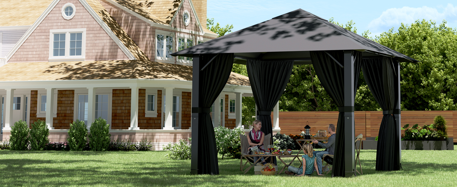 tonnelle de jardin exterieur 3x4