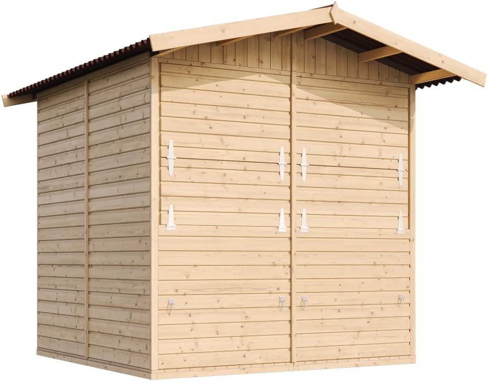 Timbela - M149 - 253x263x232 cm - étal de jardin bois multifonction