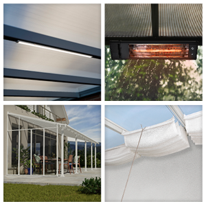 Accessoires pour housse de terrasse 