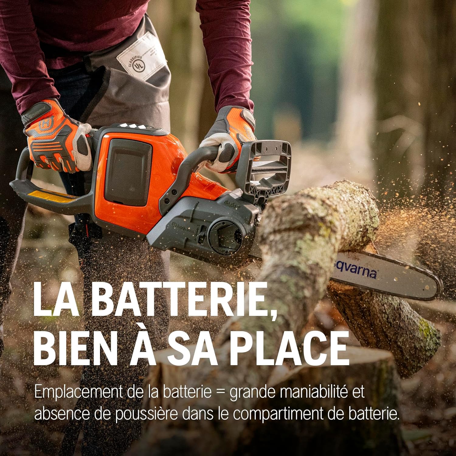 Husqvarna - Tronçonneuse 225i - 30 cm - 36V, légère, silencieuse, 20 m/s