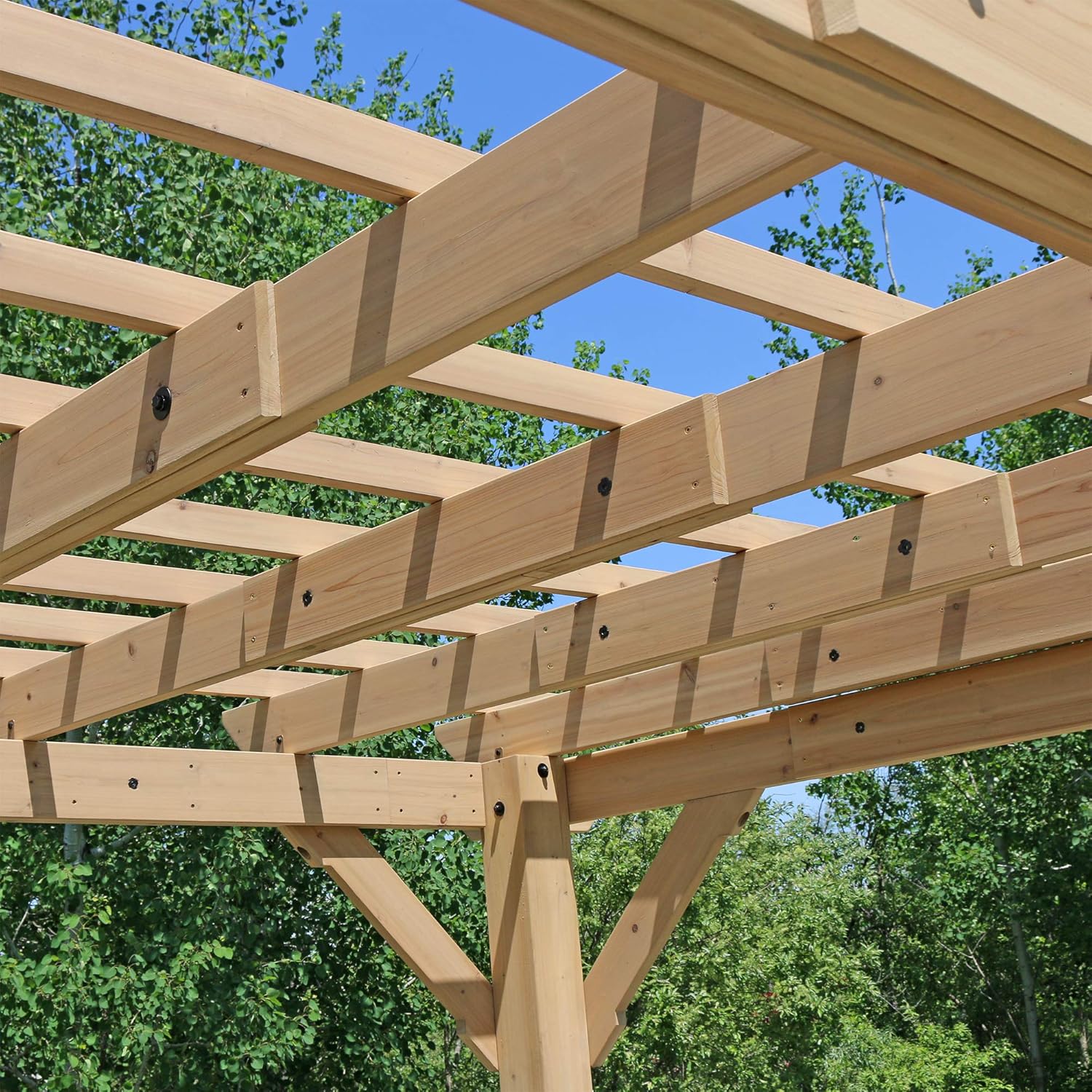 Yardistry - Pergola série classique - 10x12 ft - structure en bois premium