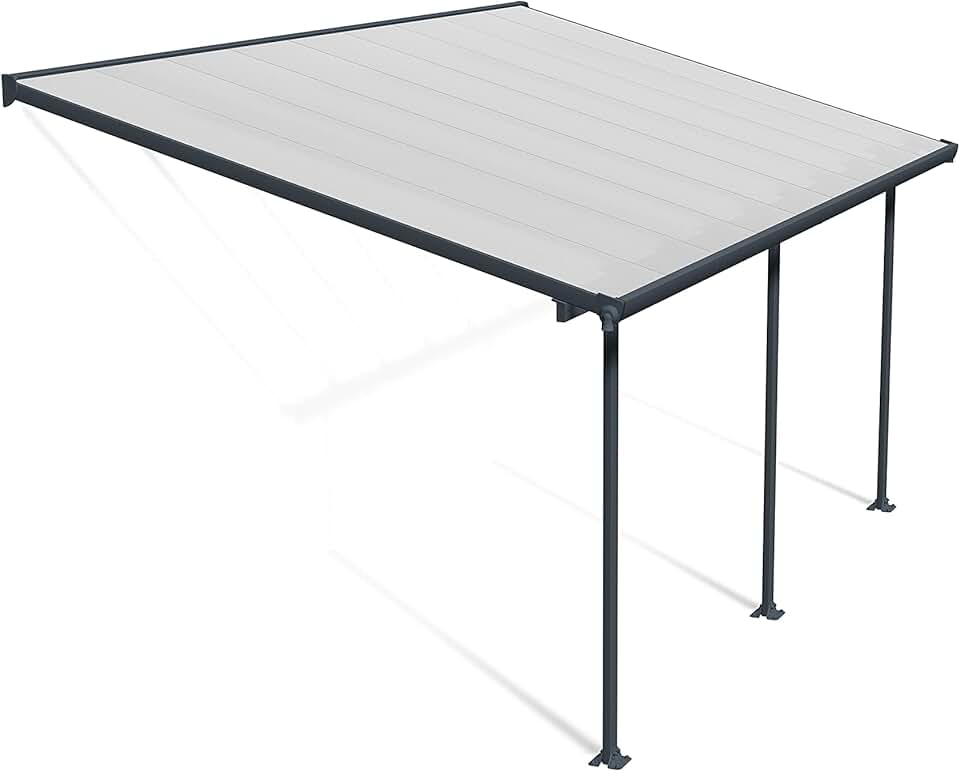 Palram - Feria série - 16.4 m² - aluminium et polycarbonate, moderne, terrasse couverte -
