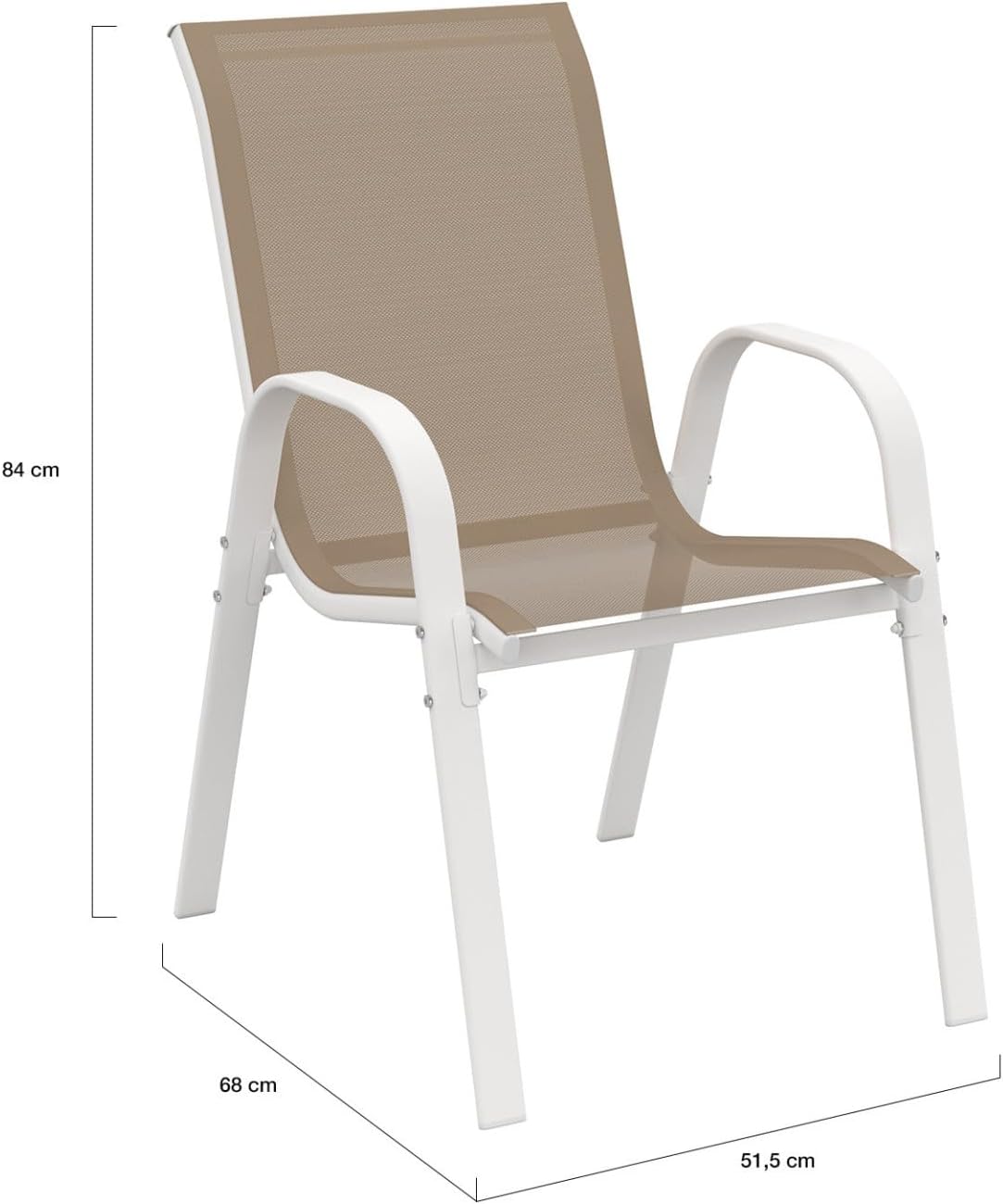 IDMarket - Madrid salon de jardin 240 cm table + 10 chaises blanc/beige