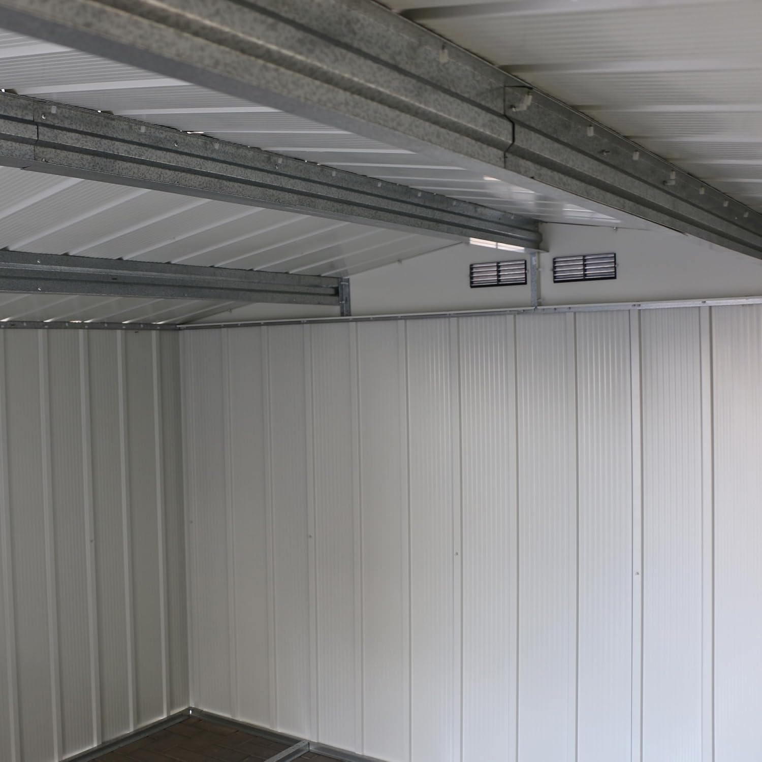 Duramax - ECO série - 10 x 8 (7,80 m²) - abri de jardin métal robuste, toit renforcé, anthracite