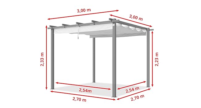la structure métallique de l'arrêt de bus