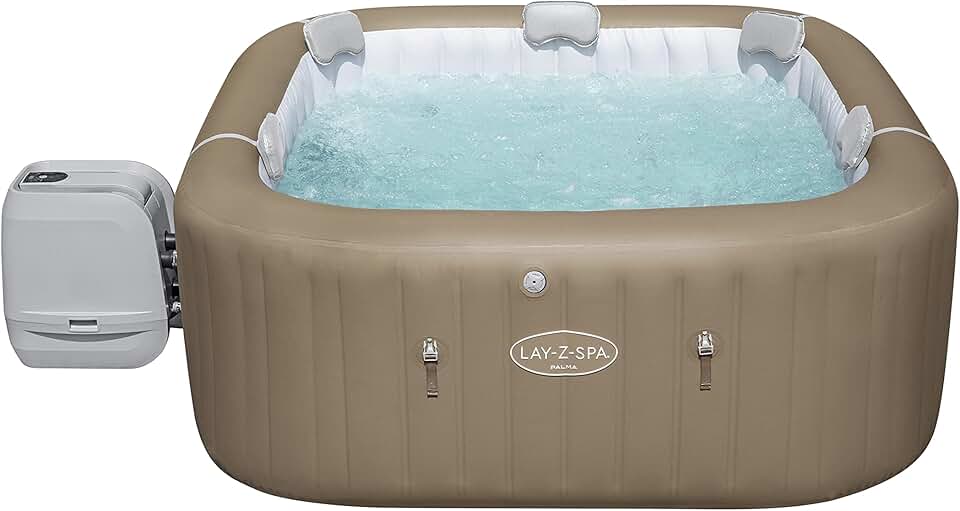 Bestway - Lay-Z-Spa Palma Hydrojet Pro - carré 5-7 places - spa gonflable