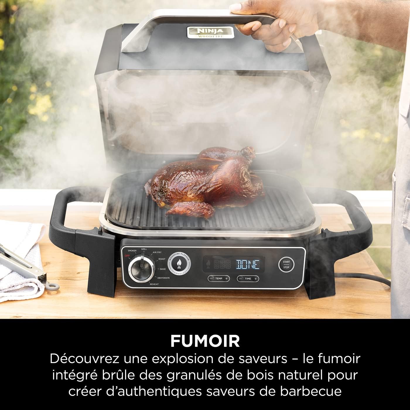Ninja - barbecue électrique 7en1, air fryer, portatif, OG701EU