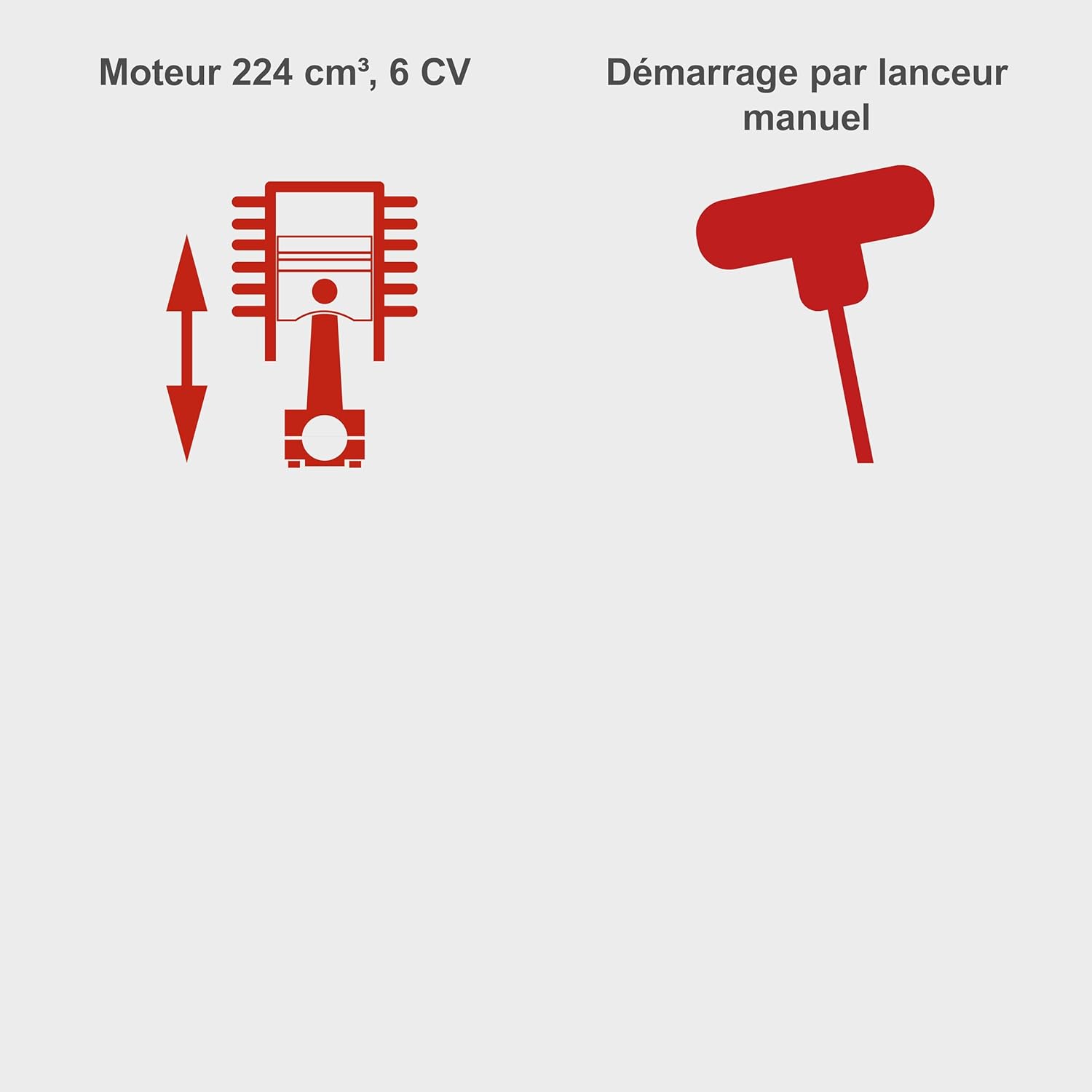 Scheppach - Tondeuse thermique autotractée - 53cm - 6CV, mulching, 65L, réglage hauteur, MS225-53