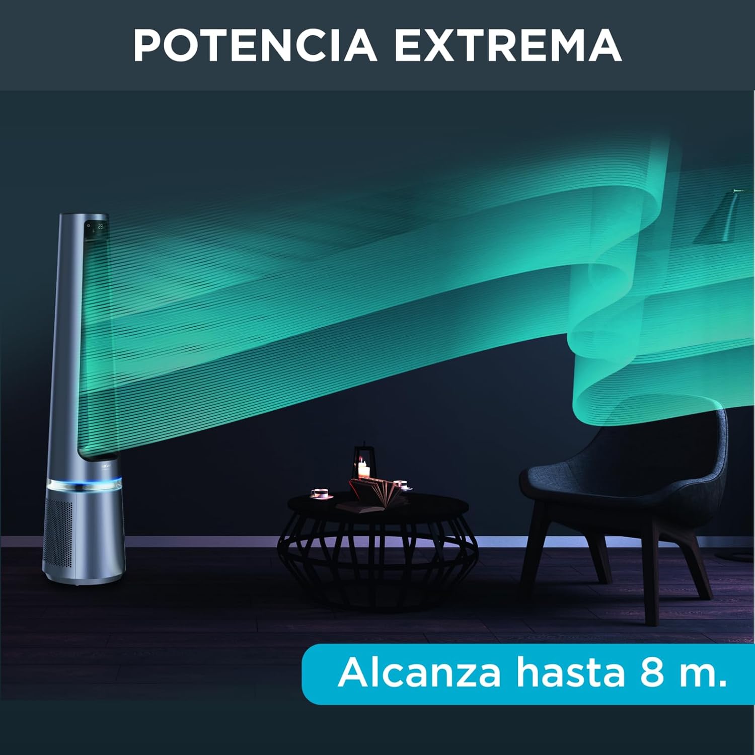 Rowenta - Eclipse 2-en-1 - puissant, 12 vitesses, minuterie, oscillation, 32 dB - QU5030F0