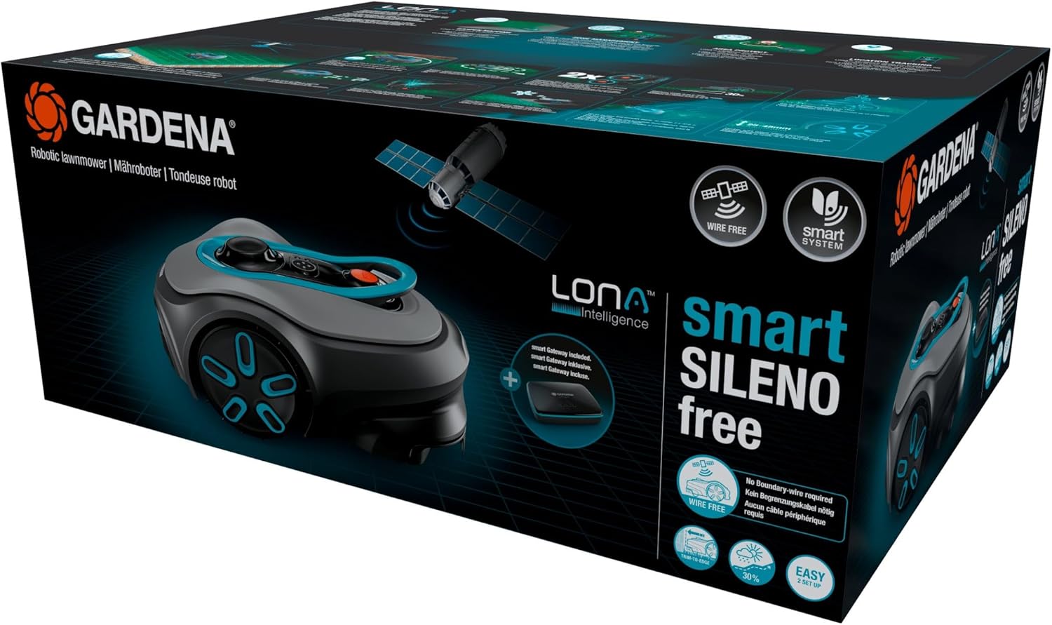 Gardena - Smart SILENO Free Set - 800m² - tondeuse robot silencieuse, sans fil, intelligente, sans fil périphérique - 19