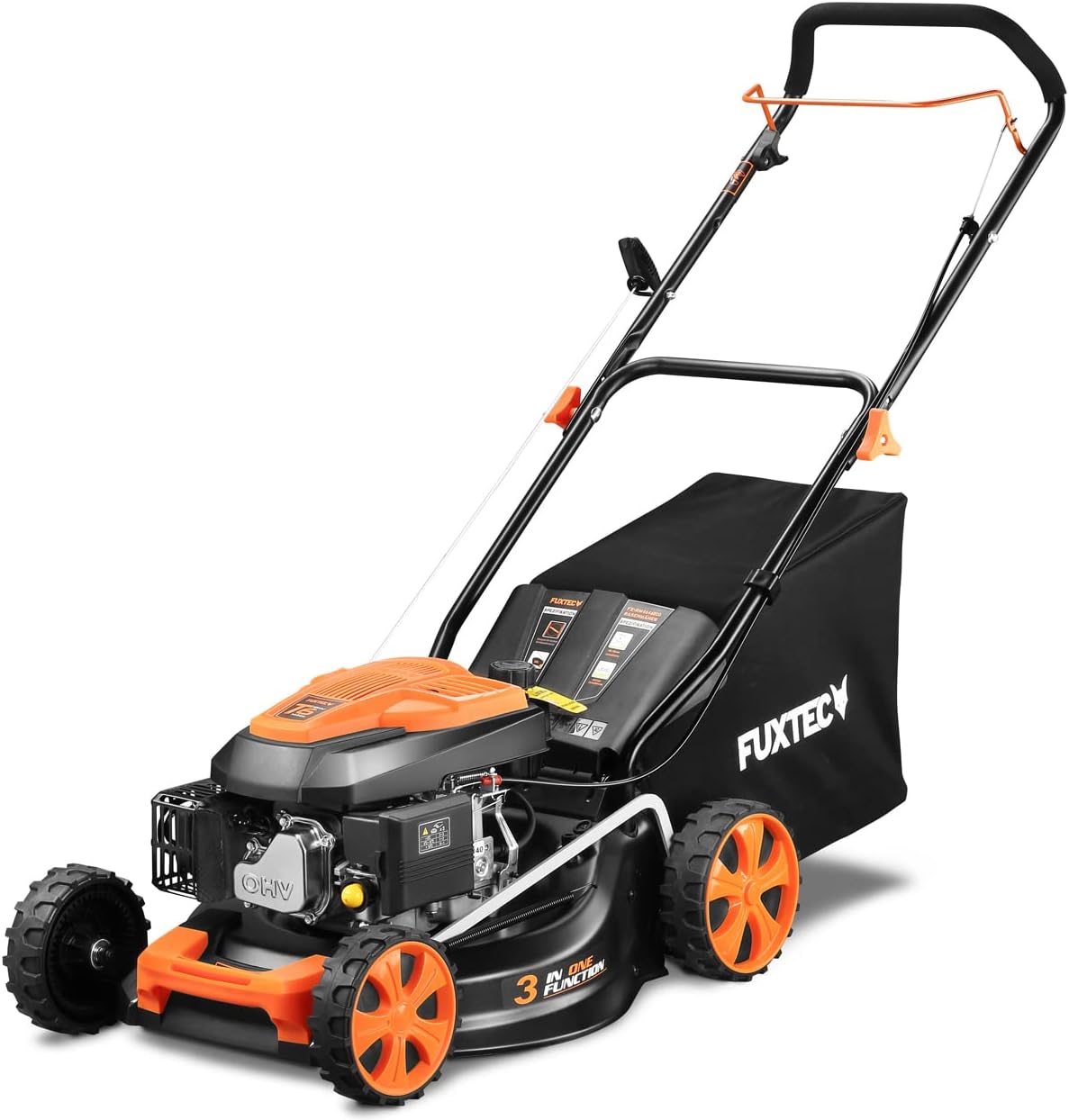 FUXTEC - tondeuse thermique série ECO - 46cm - 3en1, bac 50L, Easy Clean, FX-RM4646ECO