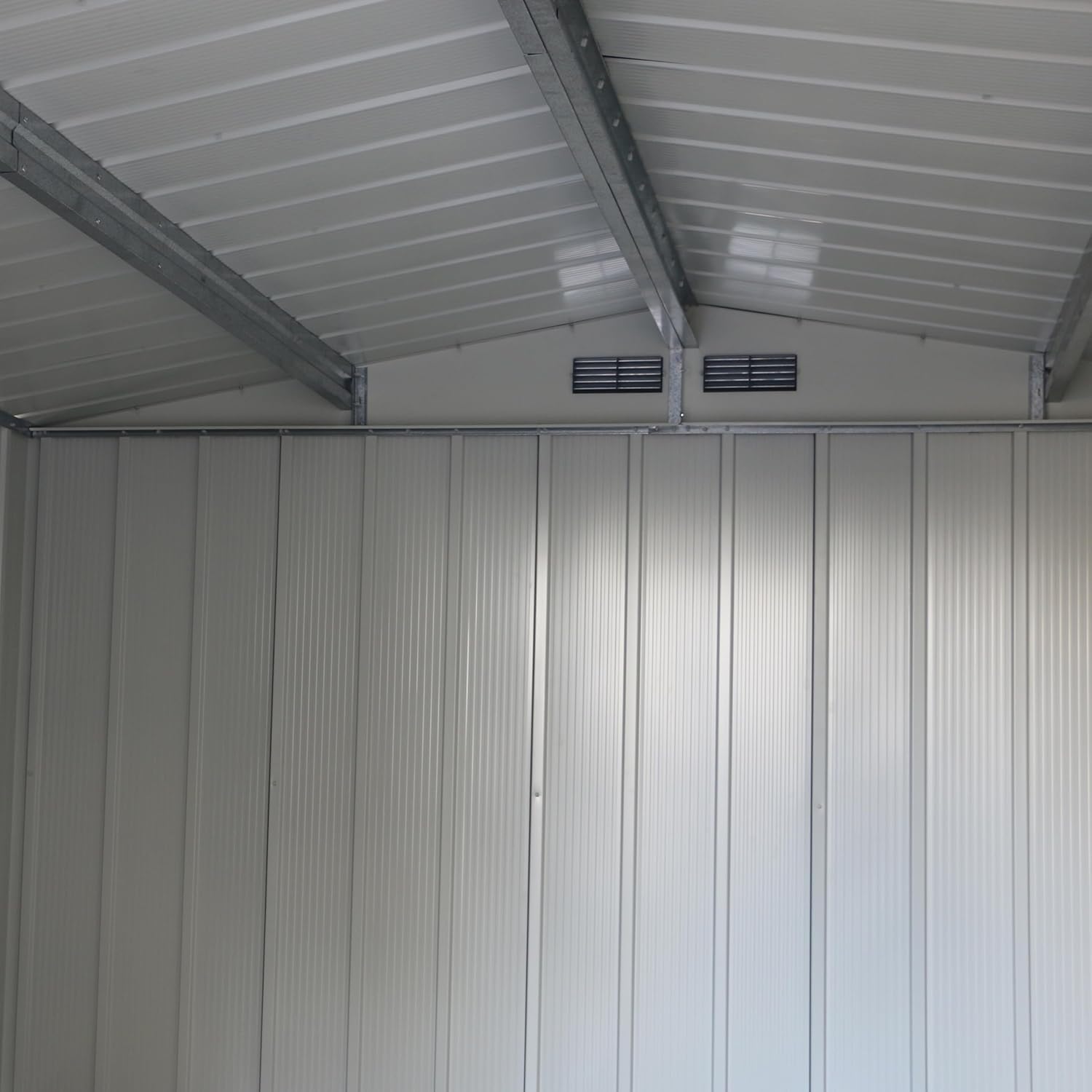 Duramax - ECO Abri de jardin métal 11,68m² toit renforcé anthracite 10x12