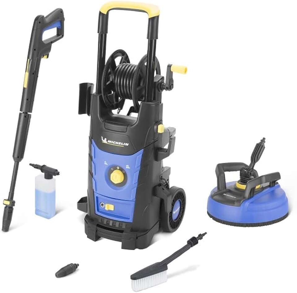 Michelin - Nettoyeur HP MPX25EHDSP - 2500W, 170bar, 500l/h, Double Speed, Patio, Brosse - MPX25EHDSP