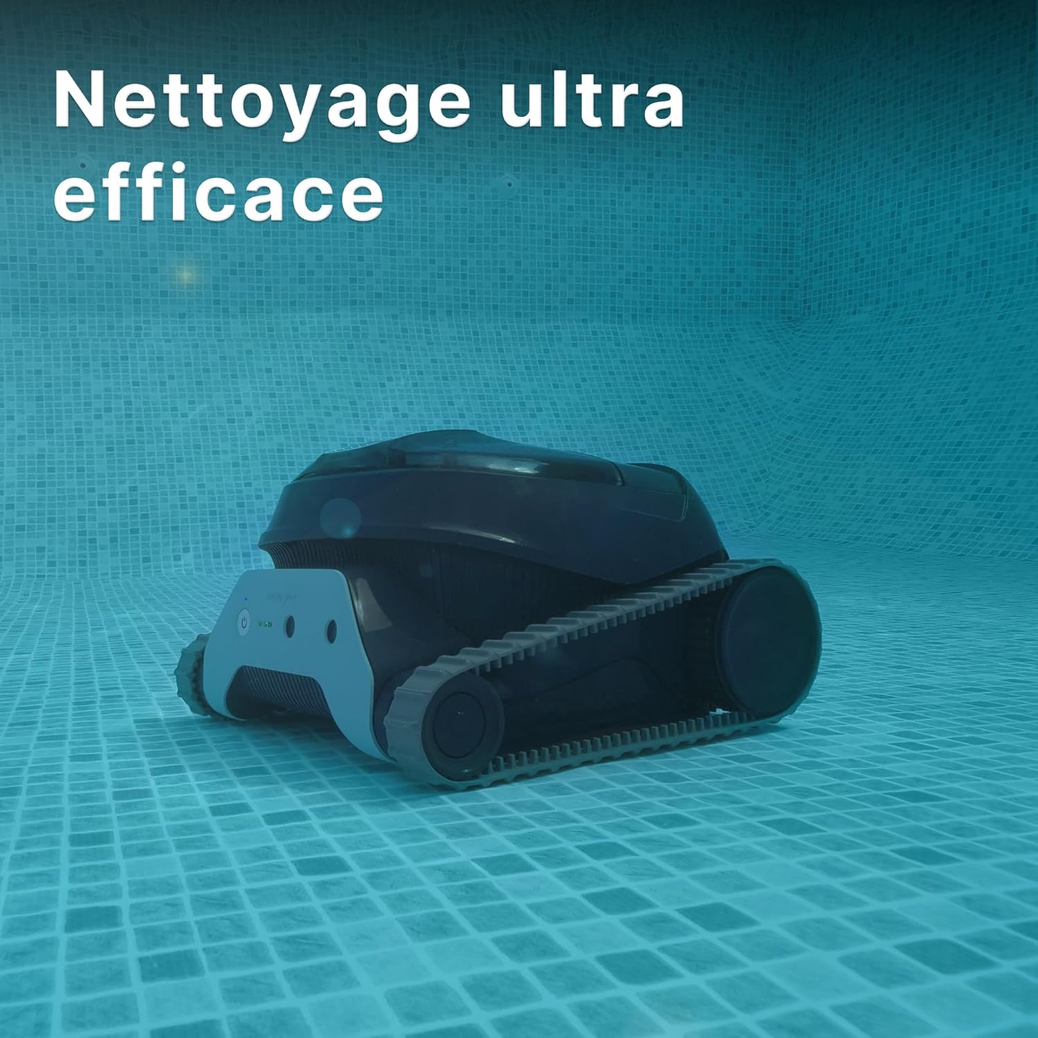 Dolphin Liberty 200 Aspirateur Piscine sans Fil, Robot Piscine Fond et Parois, Ligne d'eau, Système de Filtration Ultra-Fine, 150Min d'Autonomie, pour Piscines Enterrées & Hors Sol Jusqu’à 10 m