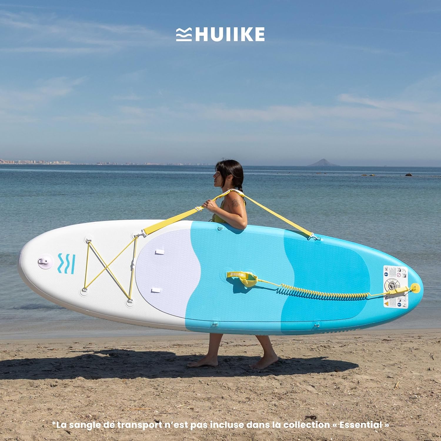 HUIIKE - Paddle gonflable adulte - 305x84x15 cm - grande stabilité, accessoires inclus