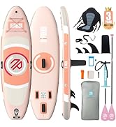 Niphean Paddle Gonflable Adulte, Planches de Stand up Paddle Gonflable de 305 cm avec Ailettes d’...