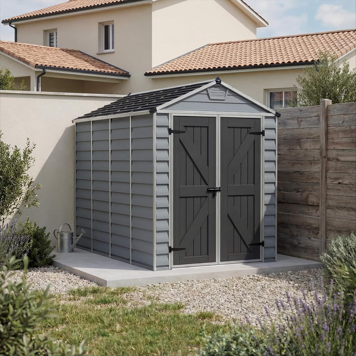 Canopia - Skylight - 5.6m² - abri de jardin alu polycarbonate gris