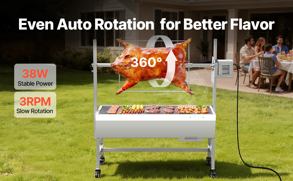 charcoal spit rotisserie grill