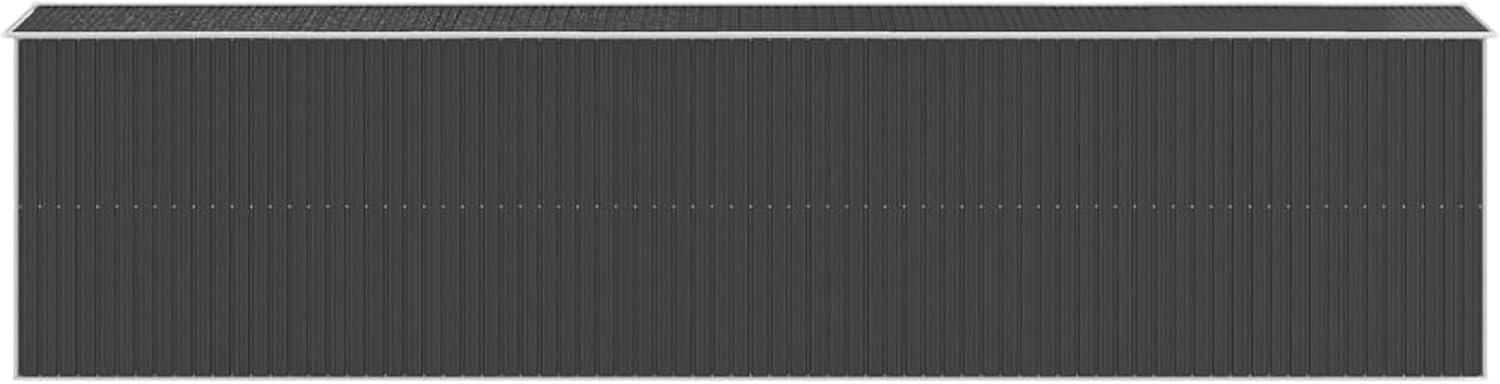 ShGaxin Abri de jardin, abris pour parcelles, abris de jardin, abri de jardin extérieur, maisons préfabriquées, acier galvanisé anthracite 192 x 855 x 223 cm
