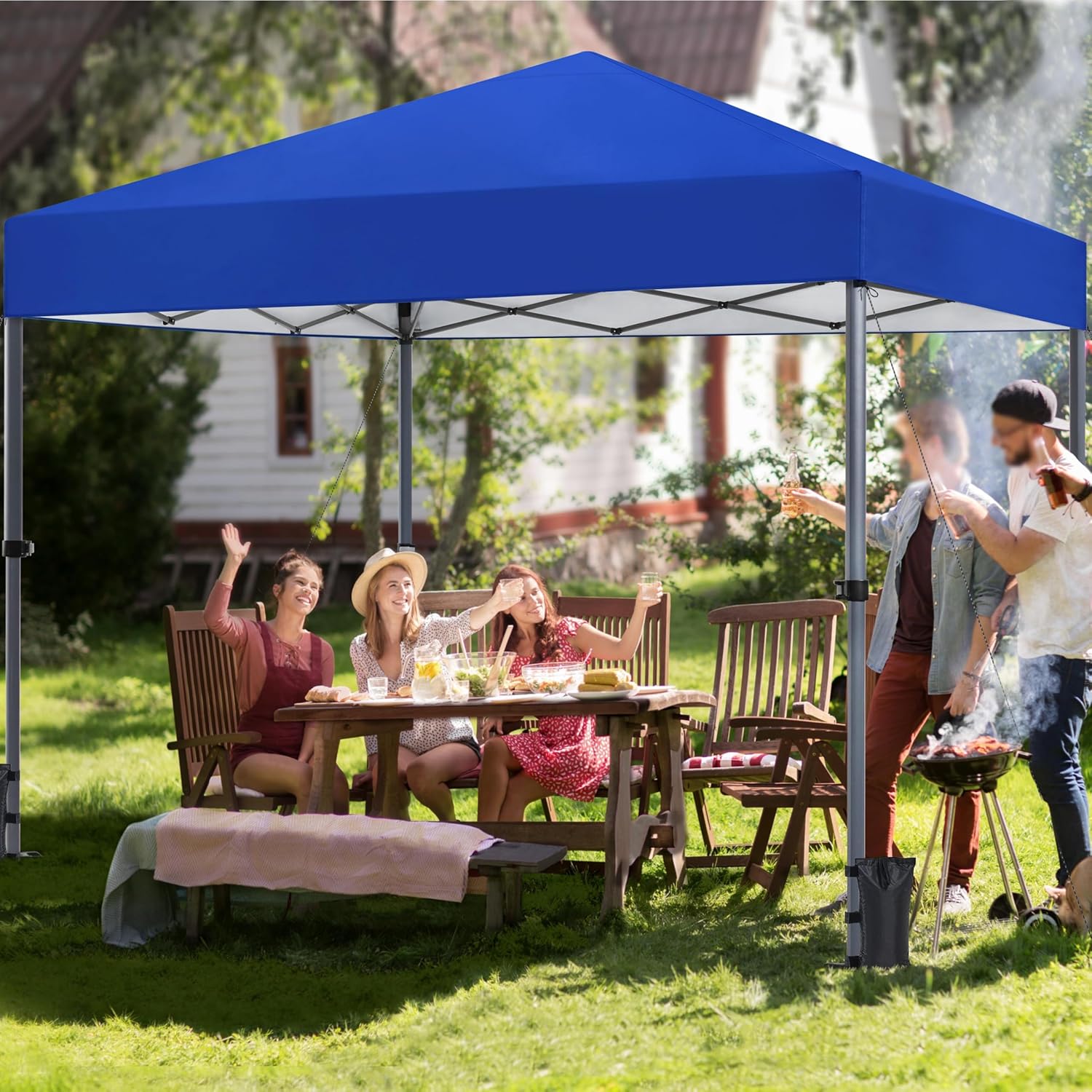 Yaheetech - Tonnelle pliable 3x3m, sac transport, sable, chevilles