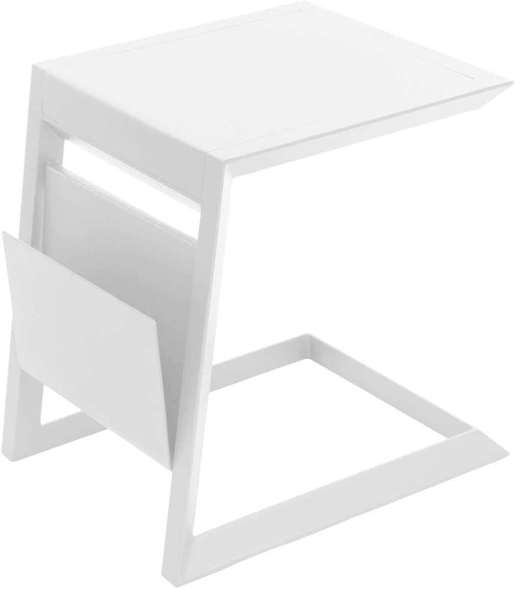 Hespéride - table d'appoint Allure - 50x50 cm - acier blanc