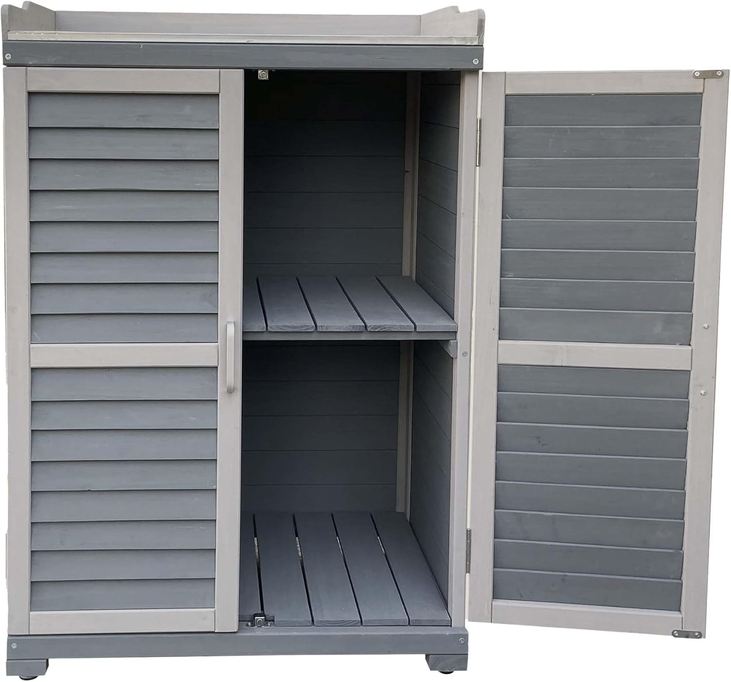 Wiltec - meuble de jardin - 670x465x997 mm - abri rangement inférieur