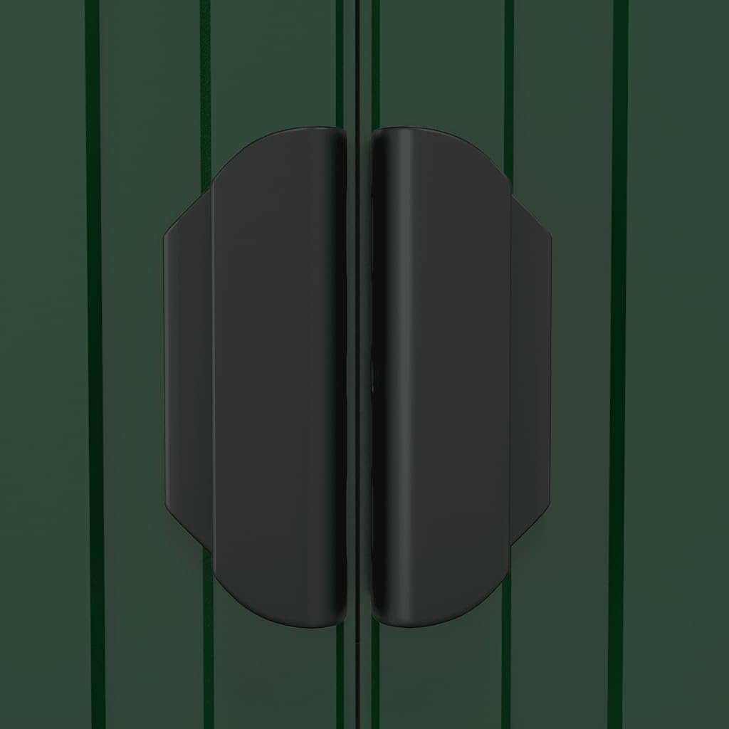 vidaXL - Abri de jardin vert 192x108x223 cm acier galvanisé, rangement