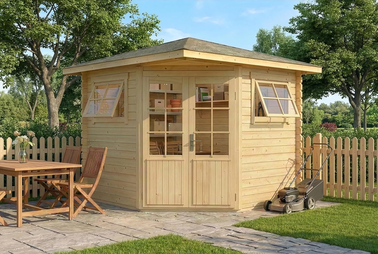 Abri de Jardin en bois - 7,2 m²