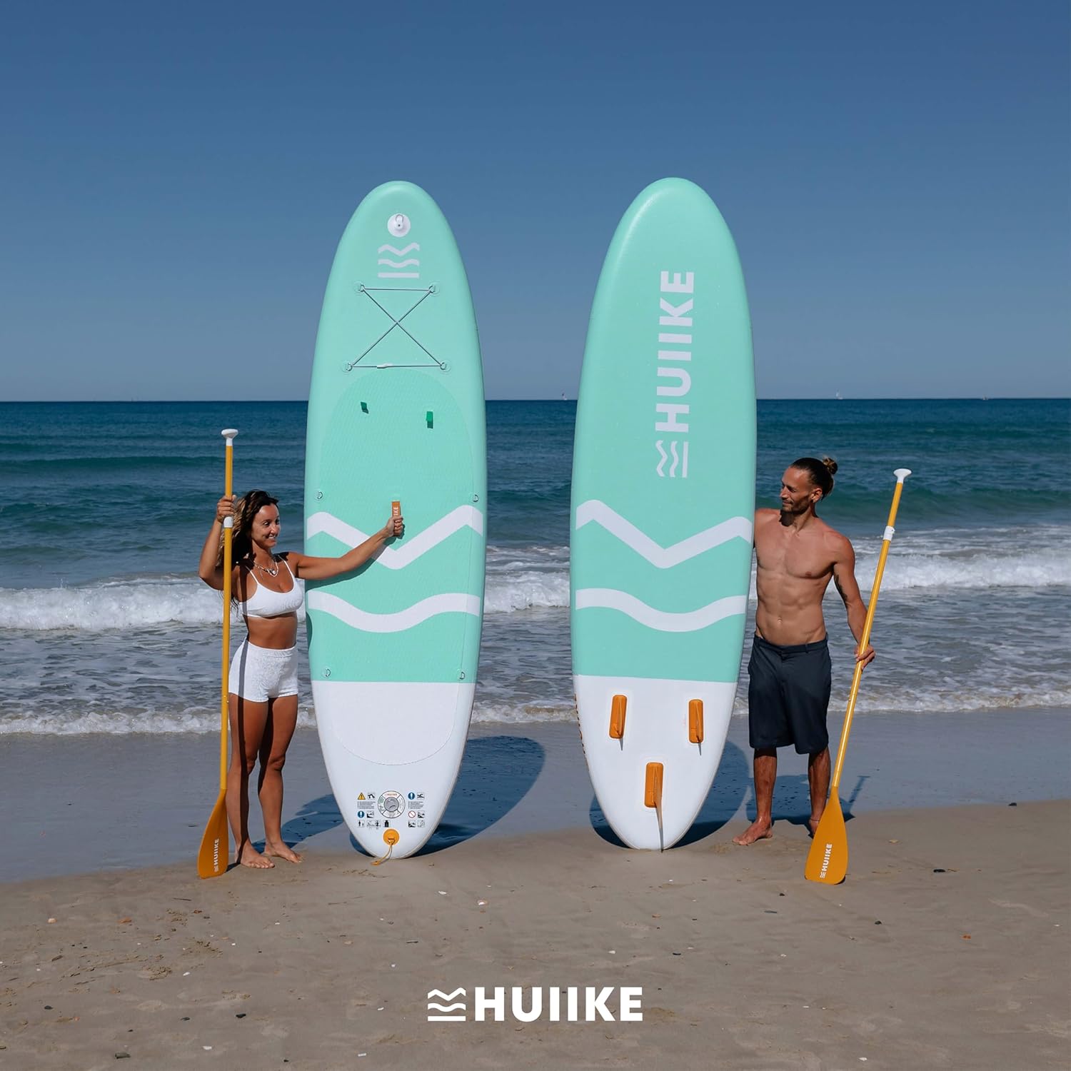 HUIIKE - Paddle gonflable adulte - 305x84x15 cm - grande stabilité, 130 kg