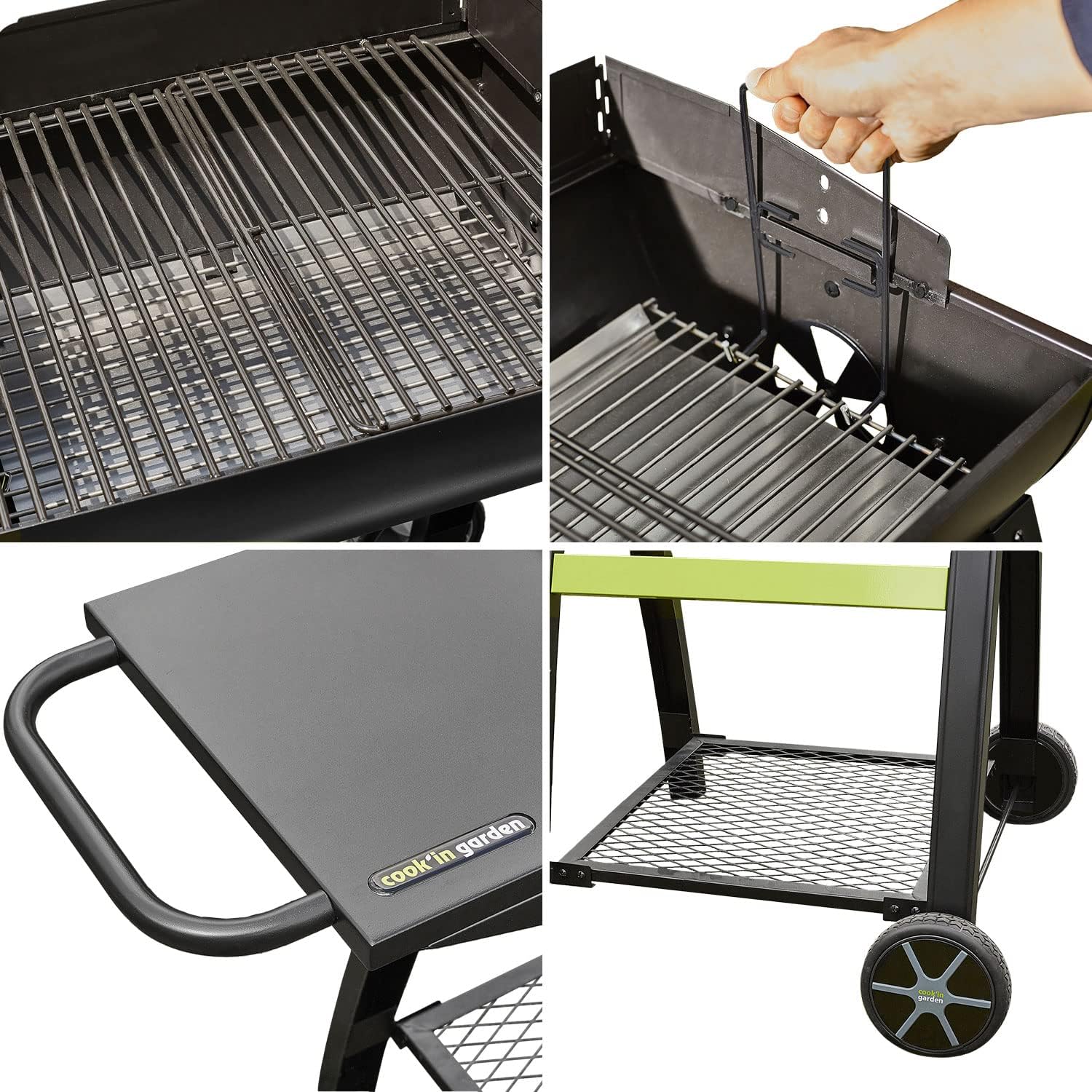 Cook'in garden - Barbecue TONINO 50 - acier - ventilation, 4-6 pers.