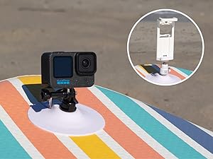 Fixez une caméra de sport à la planche ou utilisez le support pour téléphone portable