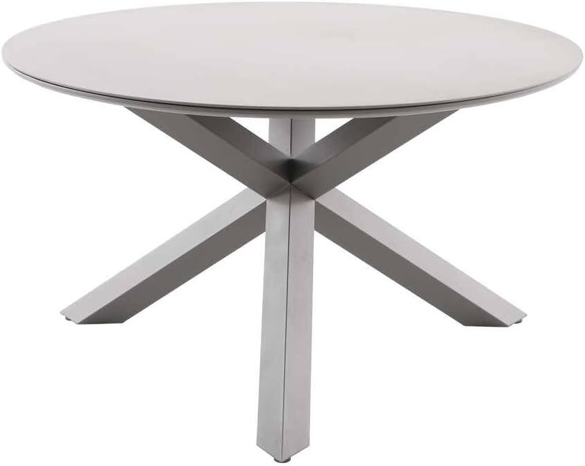 Hespéride - Table de jardin Oryon - 130cm ronde - 6 places, coloris café