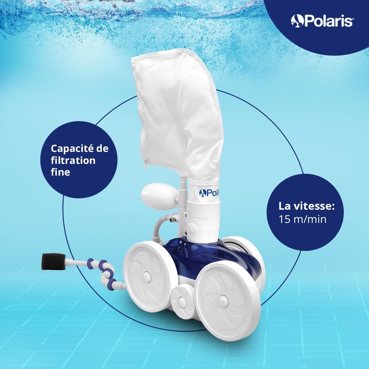 Polaris - 280 Série Pression - Robot Piscine - Débris, Facile, 2 ans