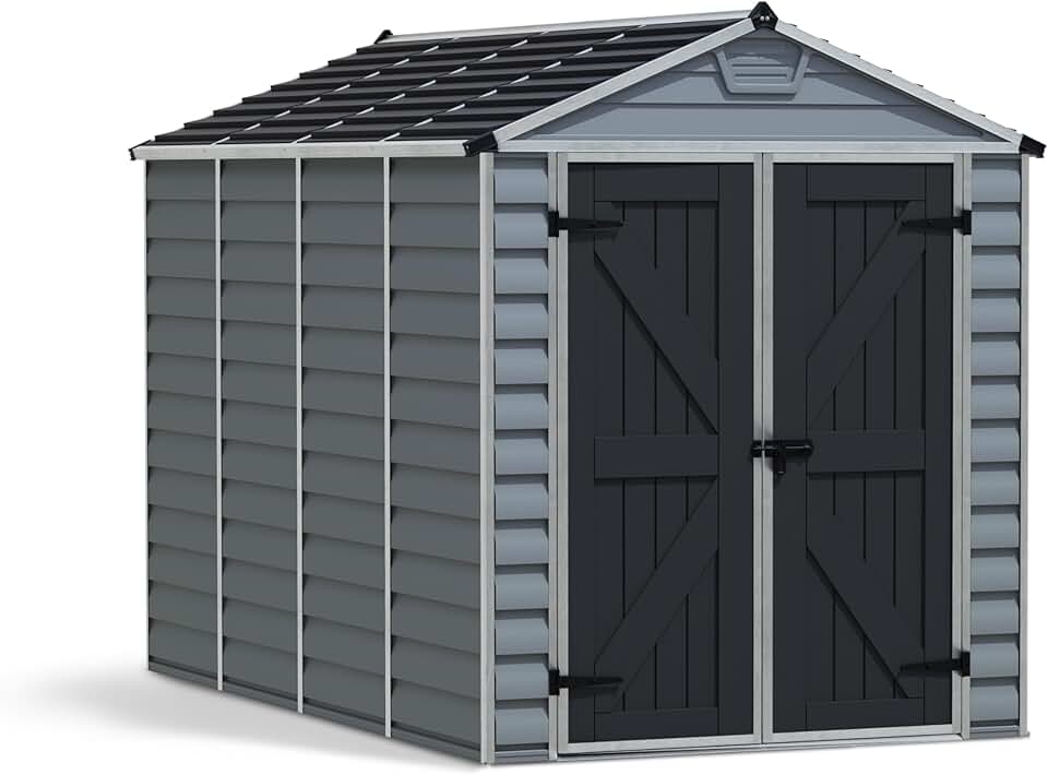 Canopia - Skylight - 5.6m² - abri de jardin alu polycarbonate gris