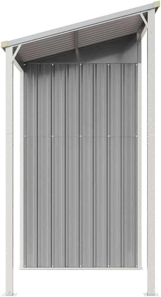 Générique Abri de Jardin avec Toit prolongé Gris Clair 277x107x181 cm, Maison & Jardin, Pelouses & Jardins, Vie en extérieur, Structures extérieures, Cabanes & abris de Jardin, Gris, (Poids 41.56KG)