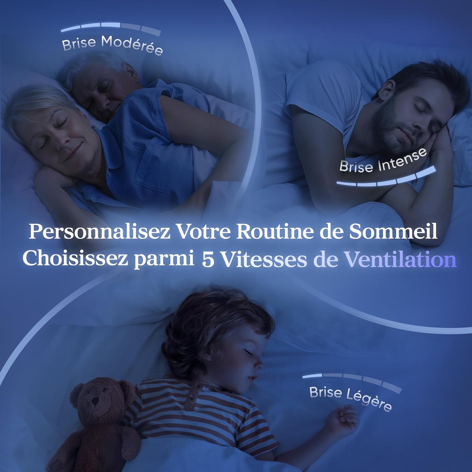 LEVOIT Ventilateur Colonne Silencieux, 5 Vitesses 4 Modes de Vent,Télécommande, Minuterie 12h, Oscillant à 90° avec 7m/s, 33W Économie, avec Mode Veille pour chambre, Noir Gris