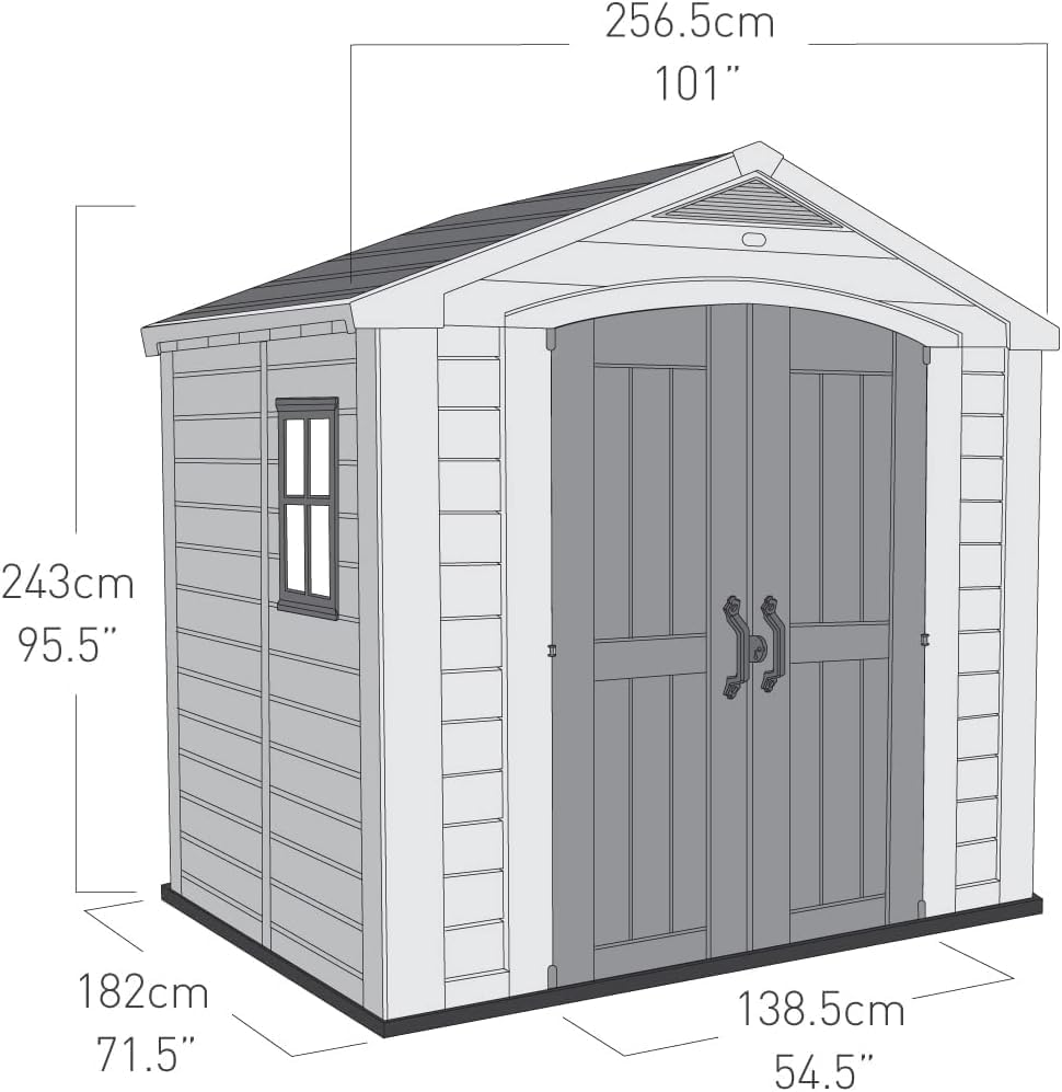KETER Abri de jardin FACTOR 86 - 4,4m2