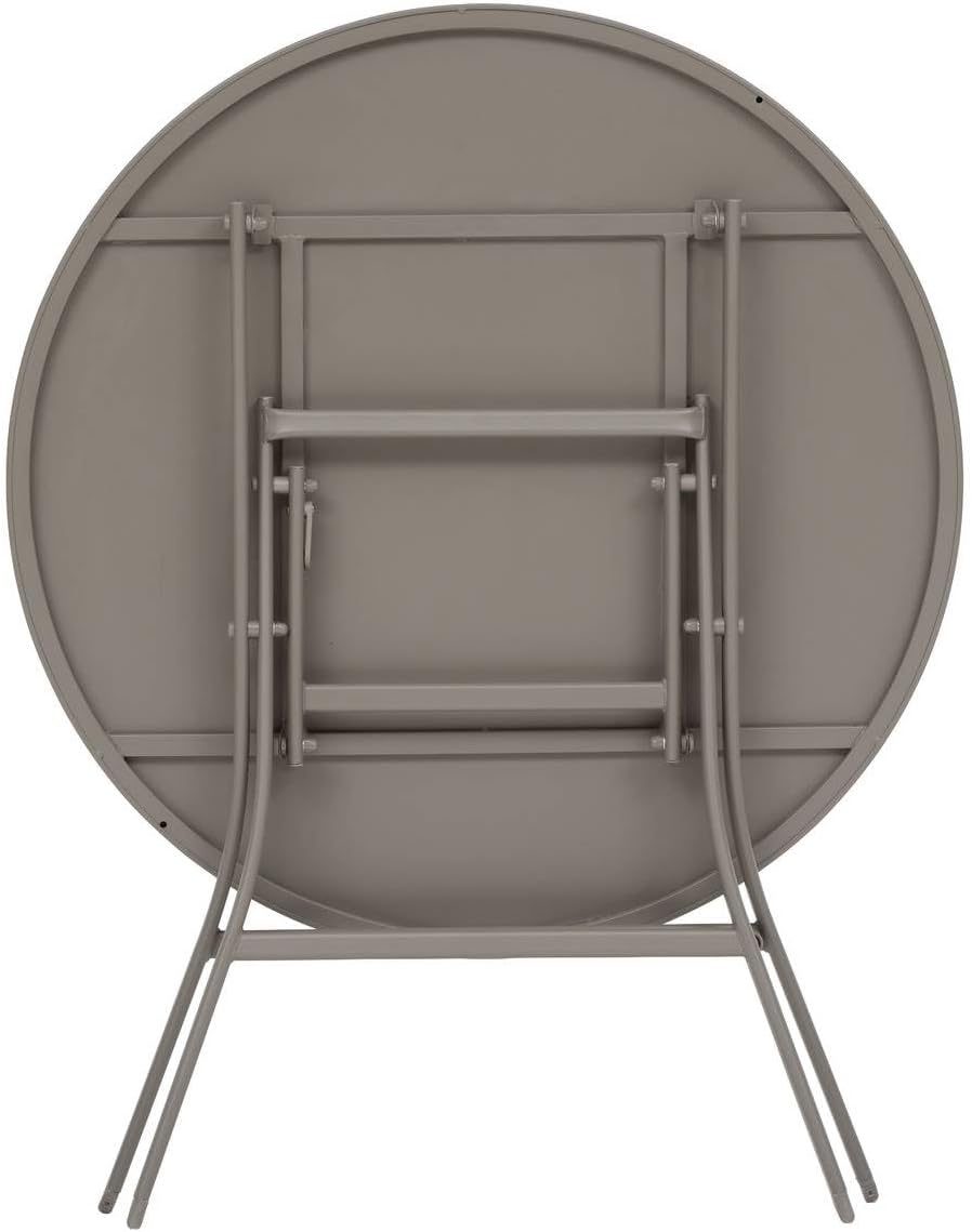 Hespéride - Greensboro - table pliante ronde acier antirouille 4 places