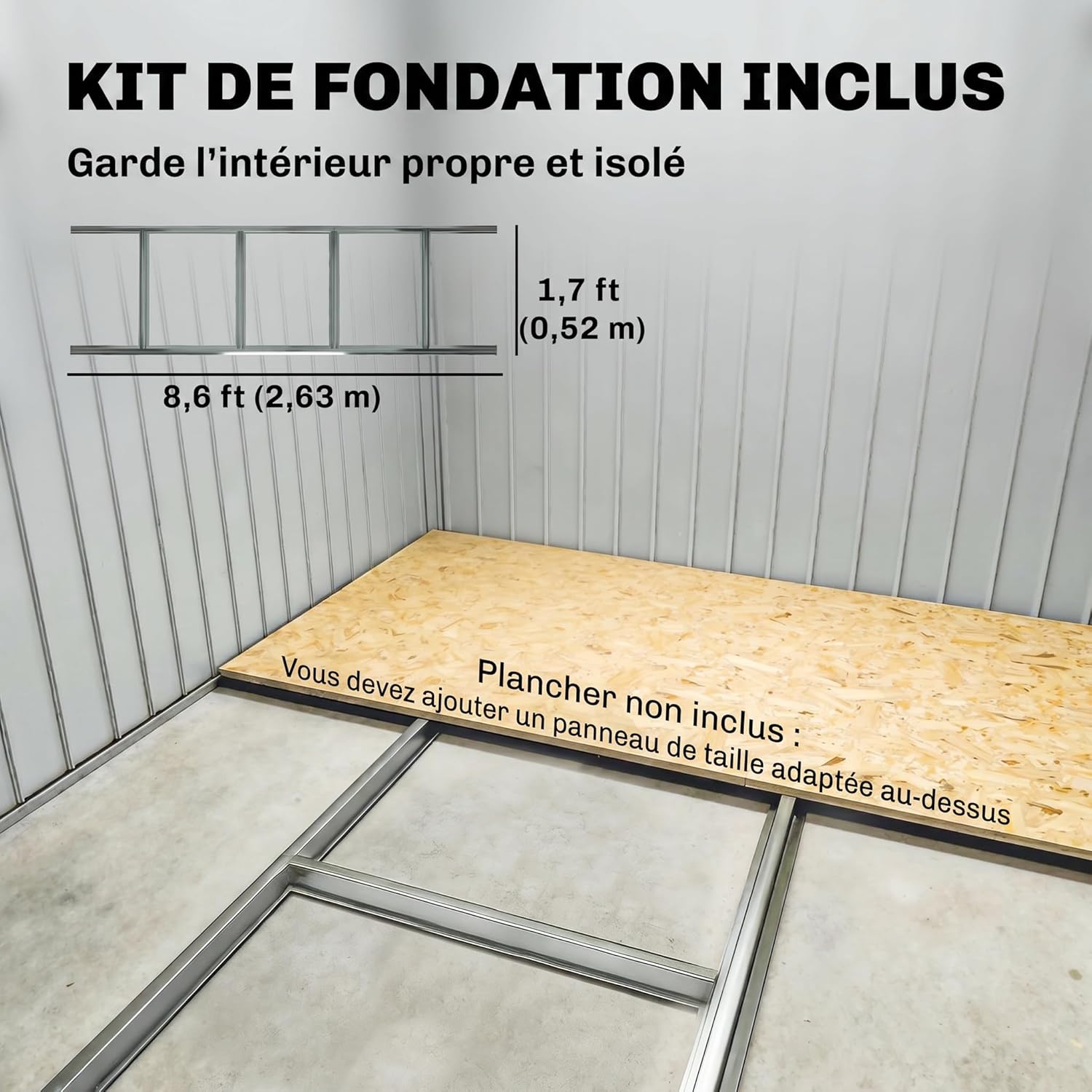 Outsunny Abri de Jardin en Acier galvanisé XXL 3,6 m² avec kit de Fondation 280 x 130 x 172 cm, cabane de Jardin cabanon Rangement Outils avec Portes coulissantes verrouillables aérations, Vert foncé