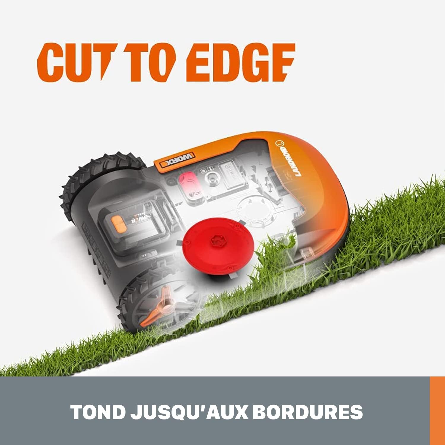 WORX - Landroid Plus Série - 800 m², pente 35 %, coupe, WR148E