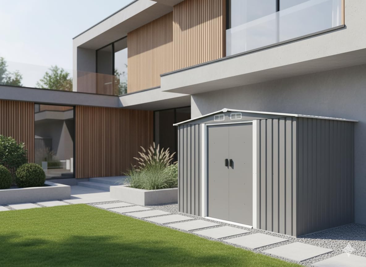 CONCEPT USINE - Jura - 6.66 m² - Abri métal robuste rangement jardin