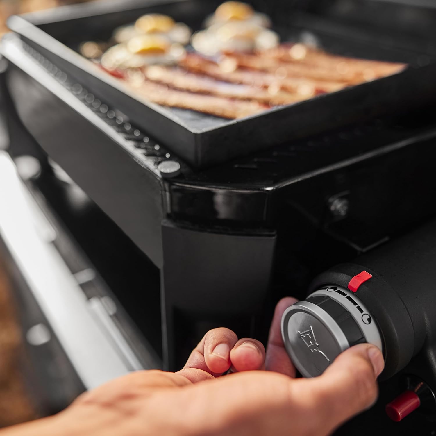 Weber - SLATE GP Premium - 43x41 cm - plancha émaillée, pieds réglables
