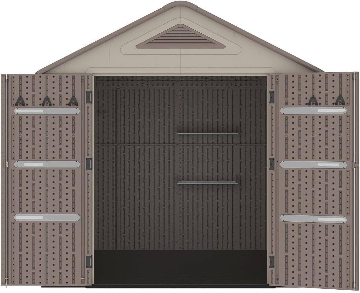 Vente-unique - Abri de Jardin résine 6,15m², plancher, 22mm - ANTEVA