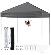 RELAX4LIFE Tonnelle Pliante 2x2 M Pop-up, Barnum Pliant Facile à Monter pour Camping/Jardin/Terra...